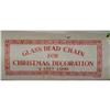 Image 1 : VINTAGE GLASS GARLAND * OLD GREEN CHRISTMAS #2256394