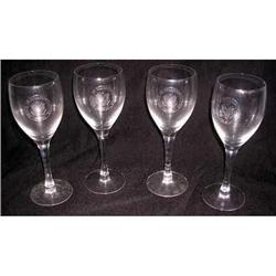 4 VINTAGE HOUSE OF REPRESENTATIVES WINE GLASSES#2256397