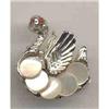 Image 1 : VINTAGE RHINESTONE OSTRICH PIN BROOCH #2256404