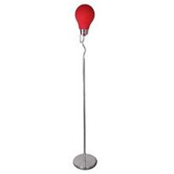 RETRO RED LIGHTBULB FLOOR LAMP / NEW #2256419