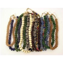 PRIMITIVE AFRICAN GLASS BEAD NECKLACE #2256444
