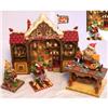 Image 1 : JIM SHORE SANTA CLAUS WORK SHOP * 4 PIECE SET #2256494