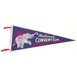 REPUBLICAN CONVENTION PENNANT * OLD VINTAGE #2256500