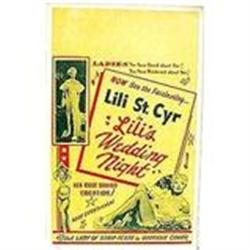 old LILI ST. CYR BURLESQUE show sign poster #2256508