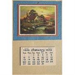 VINTAGE 1929 SUMMER SCENE CALENDAR #2256540