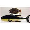 Image 1 : HANDMADE CARVED WOOD COLORFUL FISH SCULPTURE #2256545