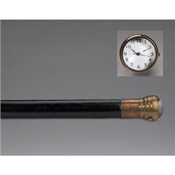 CLOCK WALKING CANE / BRASS / NEW #2256552