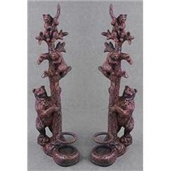 SET BEARS IN TREES CANDLEHOLDERS #2256554