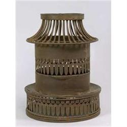 METAL CONTEMPORARY PILLAR CANDLE HOLDER / NEW #2256557
