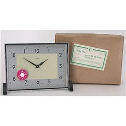 Vintage Chrome Smith Enfield Art Deco Clock #2256581