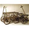 ANTIQUE EUROPEAN GOAT PUMPKIN CART WAGON / WOOD#2256614