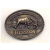 VINTAGE 1981 HESSTON BRASS COWBOY BRONCO BELT #2256640