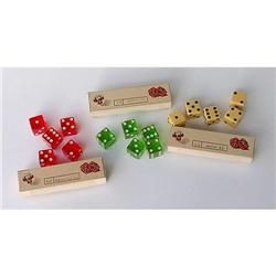 SMALL BAKELITE DICE GREEN DICE TOY IN BOX #2256673