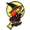 Image 1 : VINTAGE 1960S WITCH HALLOWEEN PATCH / BROOM #2256708