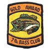 Image 1 : 4 VINTAGE BASS FISHING PATCHES NOS 1960S #2256714