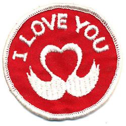3 VINTAGE HIPPIE LOVE PATCHES NOS 1960S #2256716