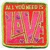 Image 1 : 3 VINTAGE HIPPIE LOVE PATCHES NOS 1960S #2256717
