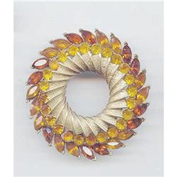 SALE Coro Vintage Gigantic Rhinestone Pin #2256855