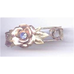 Gold Filled Bracelet with flower / Rhinestone #2256971