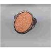 Image 1 : SALE Sterling Gold Stone Ring.  Filigree #2257069