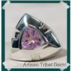 Image 1 : One of a Kind ~Faceted Designer Amethyst Ring #2257148