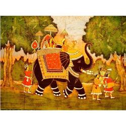 Batik Painting of a  Royalty Caravan #2257234