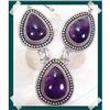 Image 1 : TRIO of  Amethyst Teardrop Sterling Silver #2257329