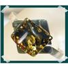Image 1 : CHIC Modern Baltic Amber STERLING  Cuff #2257355