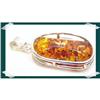 SO Flashy Honey  Baltic Amber Sterling Pendant #2257365