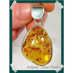 So SWEET & SEXY BALTIC Amber  Sterling Pendant #2257377