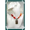 Image 1 : Catch the Crimson Sunset Faceted Chalcedony #2257445