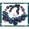 Image 1 : Sodalite teamed with STERLING Faceted amethyst #2257474