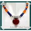 Image 1 : CRIMSON sunset Carnelian Lapis GEMSTONE #2257482