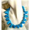 Image 1 : CHUNKY Flaming BLUE Chalcedony Turqoise #2257495