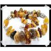 Image 1 : Captivating Magic Baltic Amber Silver Necklace#2257564
