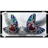 Image 1 : Romantic HEART ENAMEL Sterling Silver BRACELET #2257584