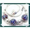 Image 1 : FANCY DAISY flower Motif Thai Enamel Sterling #2257589