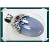 Image 1 : SO dynamic Sky BLUE Chalcedony Sterling Mughal#2257613