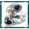 Image 1 : FINEST FULLY  faceted Heart BLACK Onyx Designer#2257654