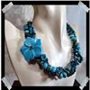 Image 1 : WOW three strand Handcrafted TURQUOISE Necklace#2257812