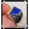 DEEP RICH Faceted LAPIS Gemstone  Sterling Ring#2257845