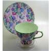 Image 1 : Shelley Chintz Demittasse Cup and Saucer Bone #2257872