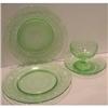 Green Cloverleaf Plates, saucer, Sherbet #2257906