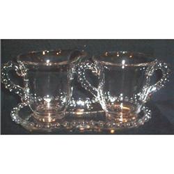 Candlewick Elegant Sugar Cream and Tray #2257913