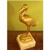 Image 1 : Gilt Metal Statue of an Egret #2257928