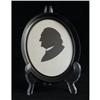 Image 1 : Profile Silhouette of Gentleman in Oval Frame #2257993