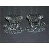 Image 1 : HEISEY PAIR OF #1428 WARWICK CANDLE #2258017