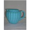 Image 1 : EAPG BULGING LOOPS BLUE MILK GLASS CREAMER #2258024