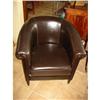 Image 1 : Brown Italian Leather Arm Chair! #2258172