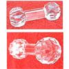 Image 1 : EARLY 1900s 3 1/2 INCH LONG CUT GLASS KNIFE #2258234
